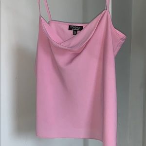 Girly flowy pink tank top